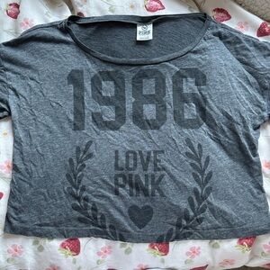 Victoria's Secret PINK Charcoal Tee